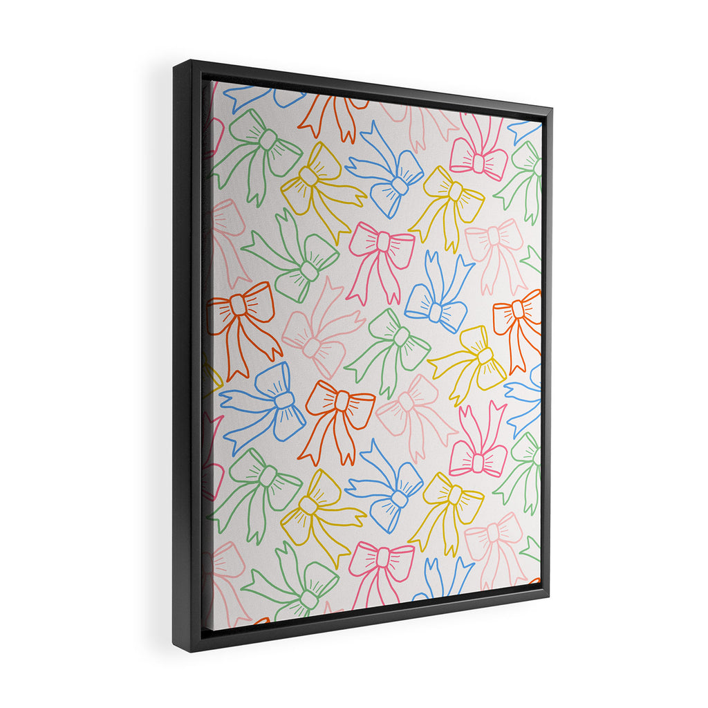 Cheery Bow Lines Framed Canvas Print Gallery Image 2