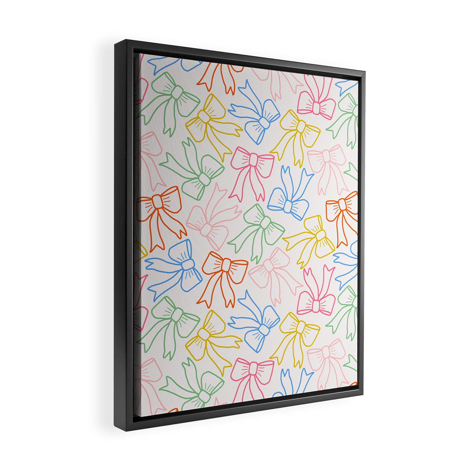 Cheery Bow Lines Framed Canvas Print Gallery Image 2