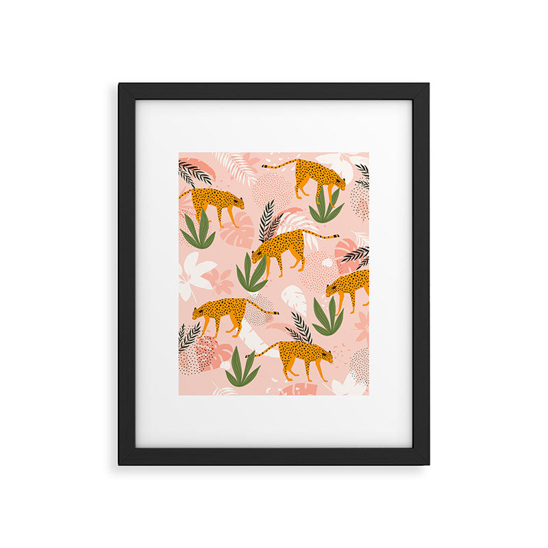 Cheetah chase Framed Art Print Gallery Image 5