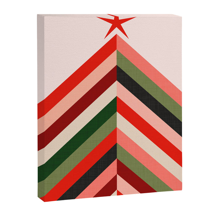 Chevron Christmas tree Canvas Print Gallery Image 1