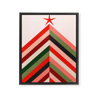 Chevron Christmas tree Framed Canvas Print Gallery Image 6