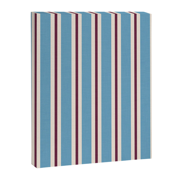 Classic Stripes - heritage blue berry Canvas Print Gallery Image 1