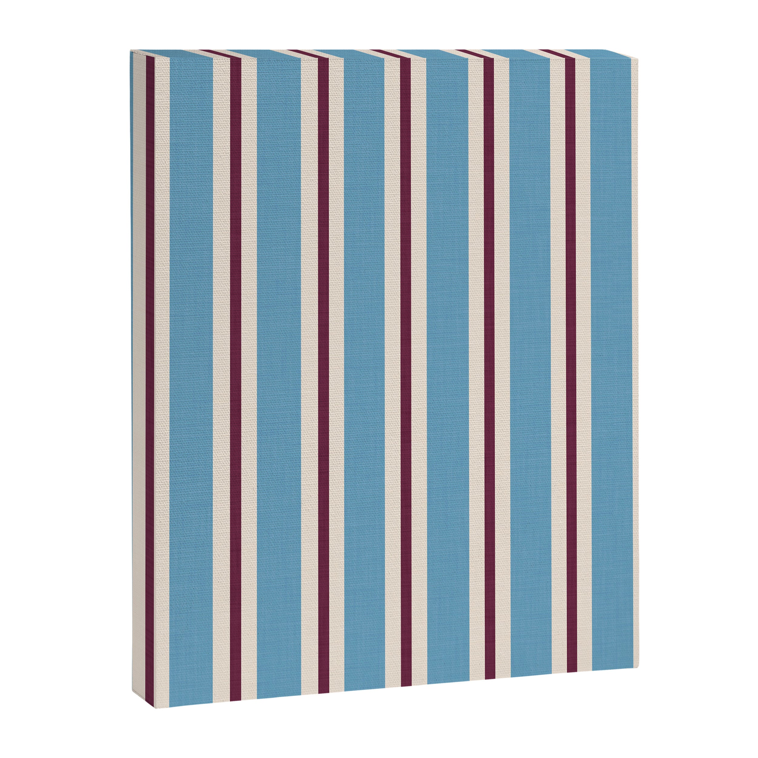 Classic Stripes - heritage blue berry Canvas Print Gallery Image 8