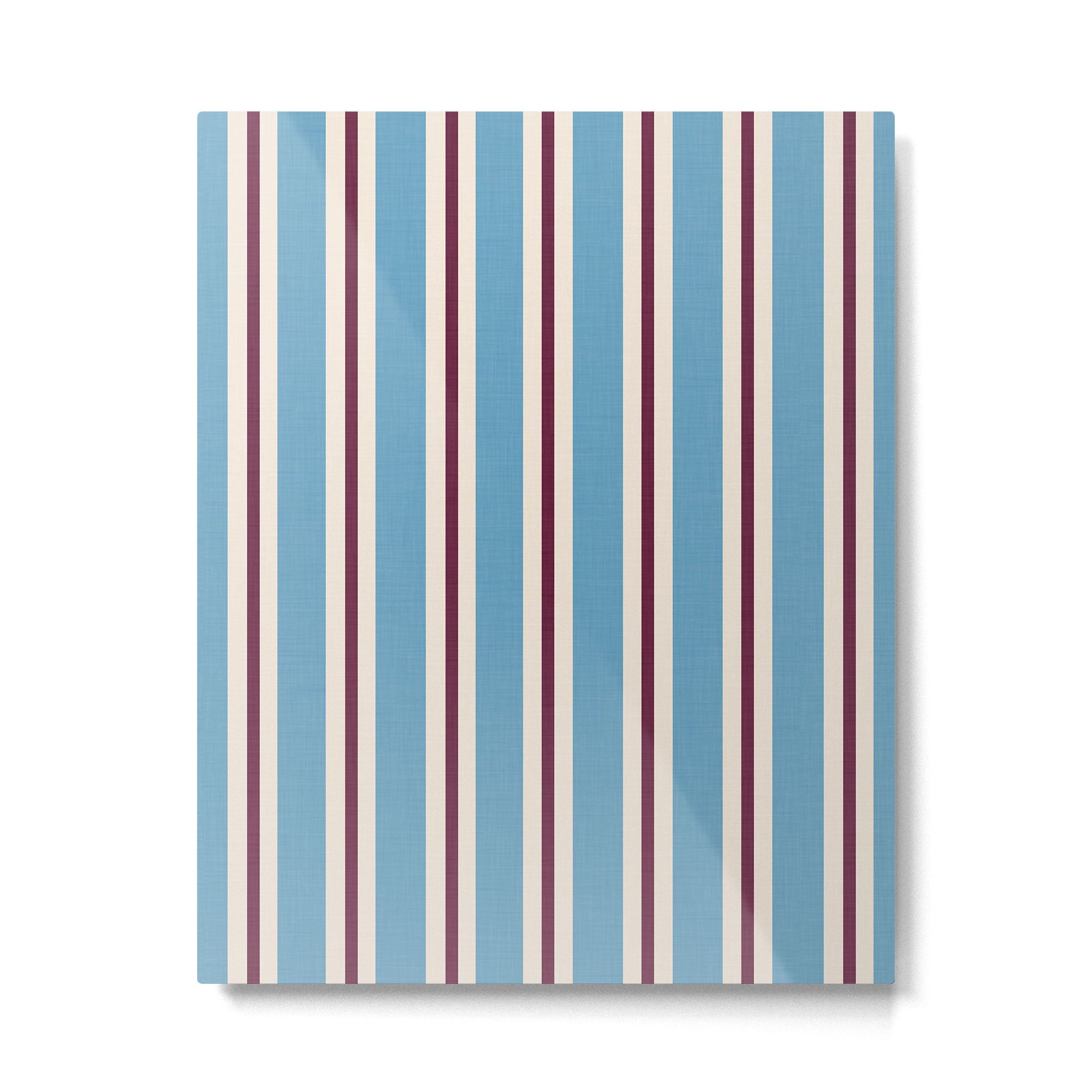 Classic Stripes - heritage blue berry Metal Print Gallery Image 6