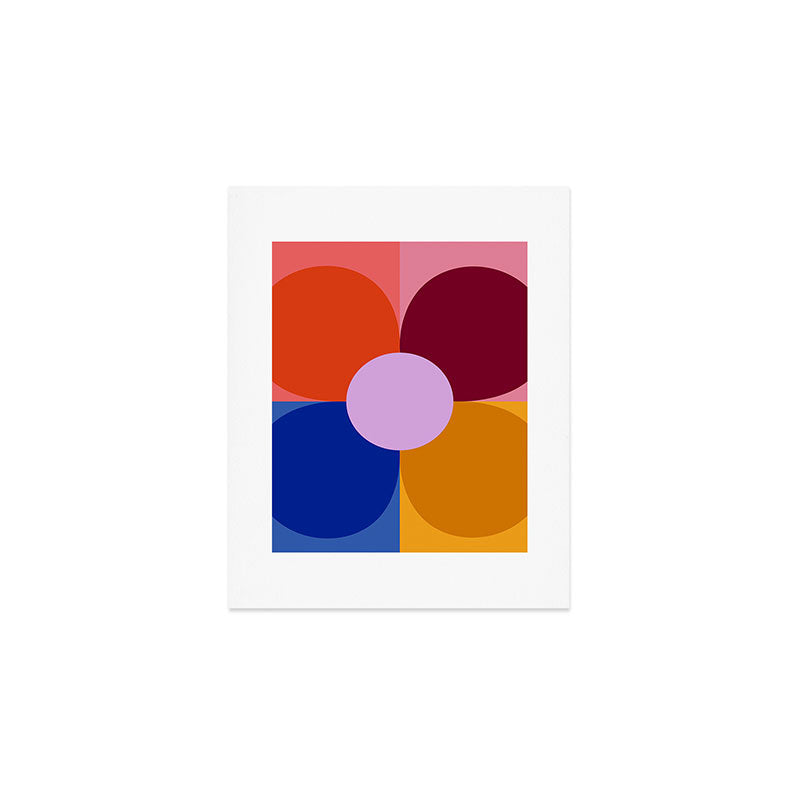 Color Block Bloom Art Print Gallery Image 1