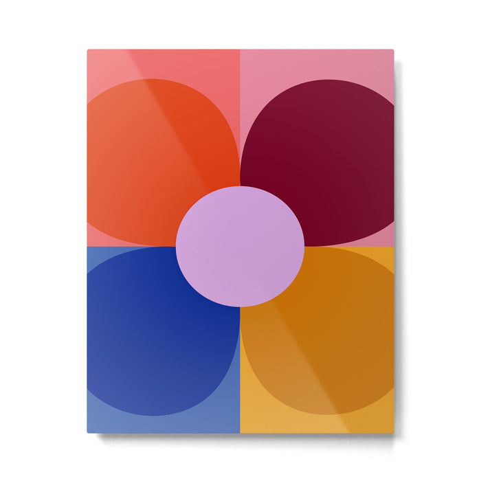 Color Block Bloom Metal Print Gallery Image 1