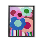 Color Bloom - patchouli Framed Canvas Print Gallery Image 6