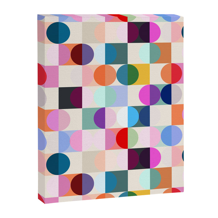 Confetti Checkerboard Canvas Print Gallery Image 1