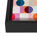 Confetti Checkerboard Framed Canvas Print Gallery Image 3
