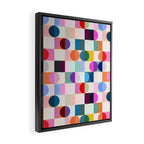 Confetti Checkerboard Framed Canvas Print Gallery Image 2