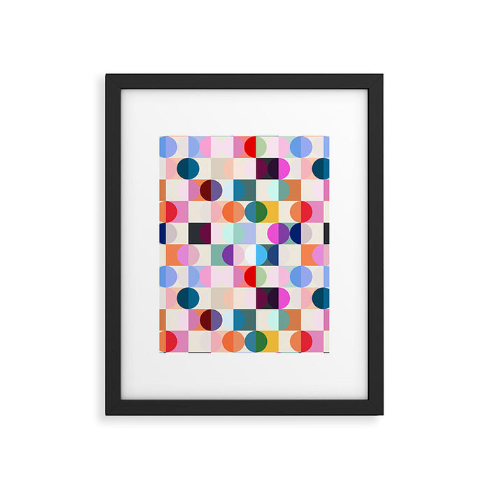Confetti Checkerboard Framed Art Print Gallery Image 1