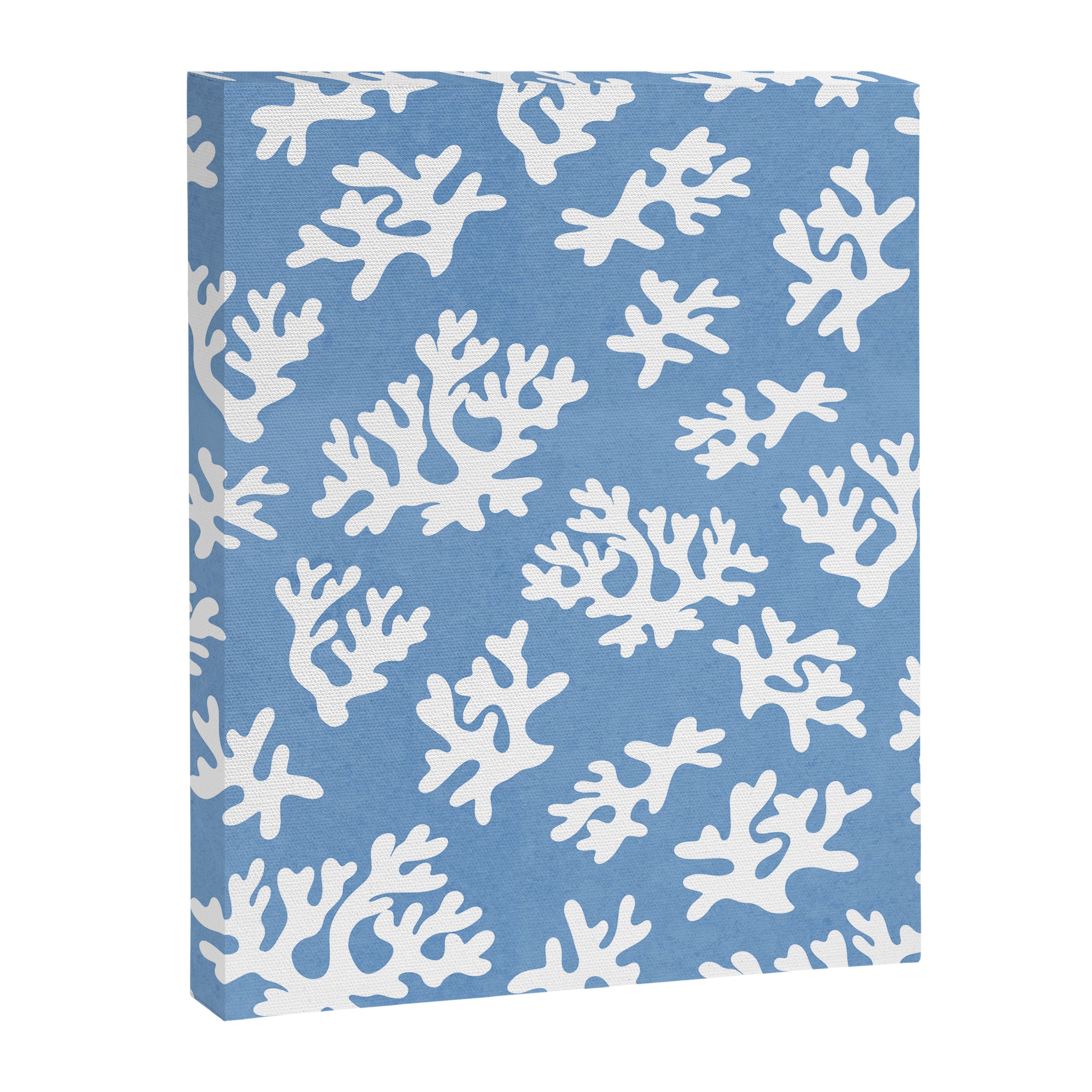 Coral Reef - denim blue Canvas Print Gallery Image 6