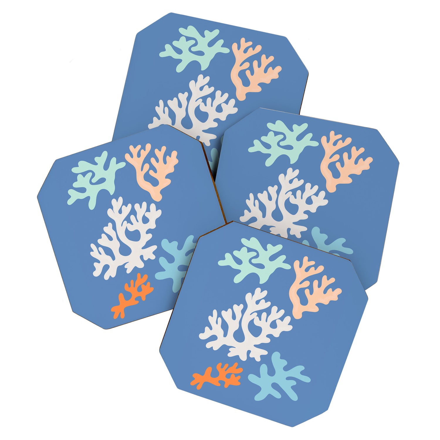 Coral Reef fragments Coaster Gallery Image 1