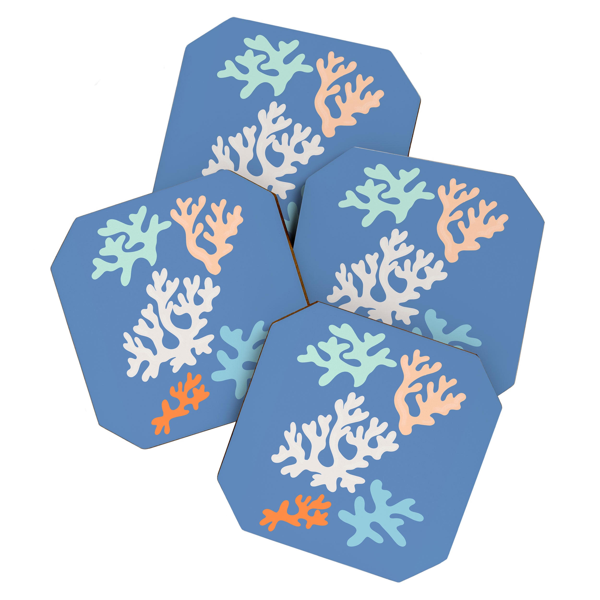 Coral Reef fragments Coaster Gallery Image 1