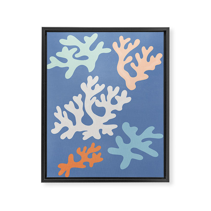 Coral Reef fragments Framed Canvas Print Gallery Image 6