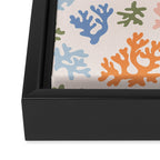 Coral Reef - peach  Framed Canvas Print Gallery Image 3