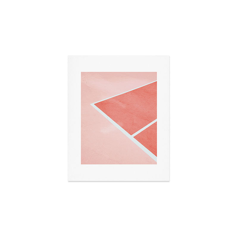 Courtside - living coral Art Print Gallery Image 1
