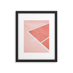 Courtside - living coral Framed Art Print Gallery Image 5