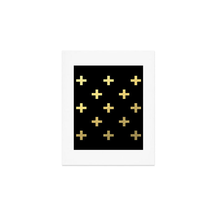 Crosses - gold Art Print Gallery Image 1