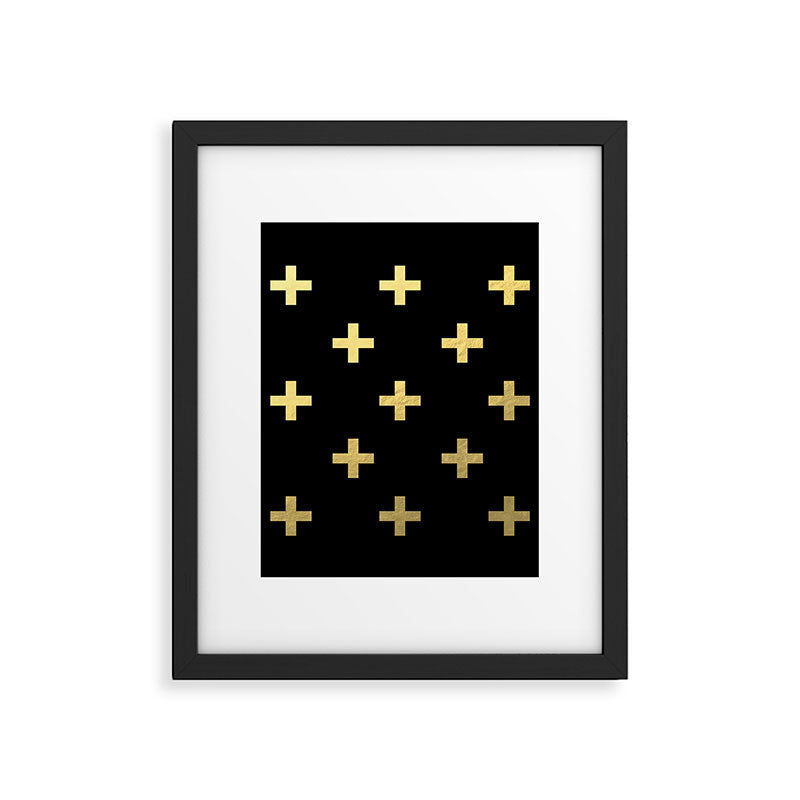 Crosses - gold Framed Art Print Gallery Image 6