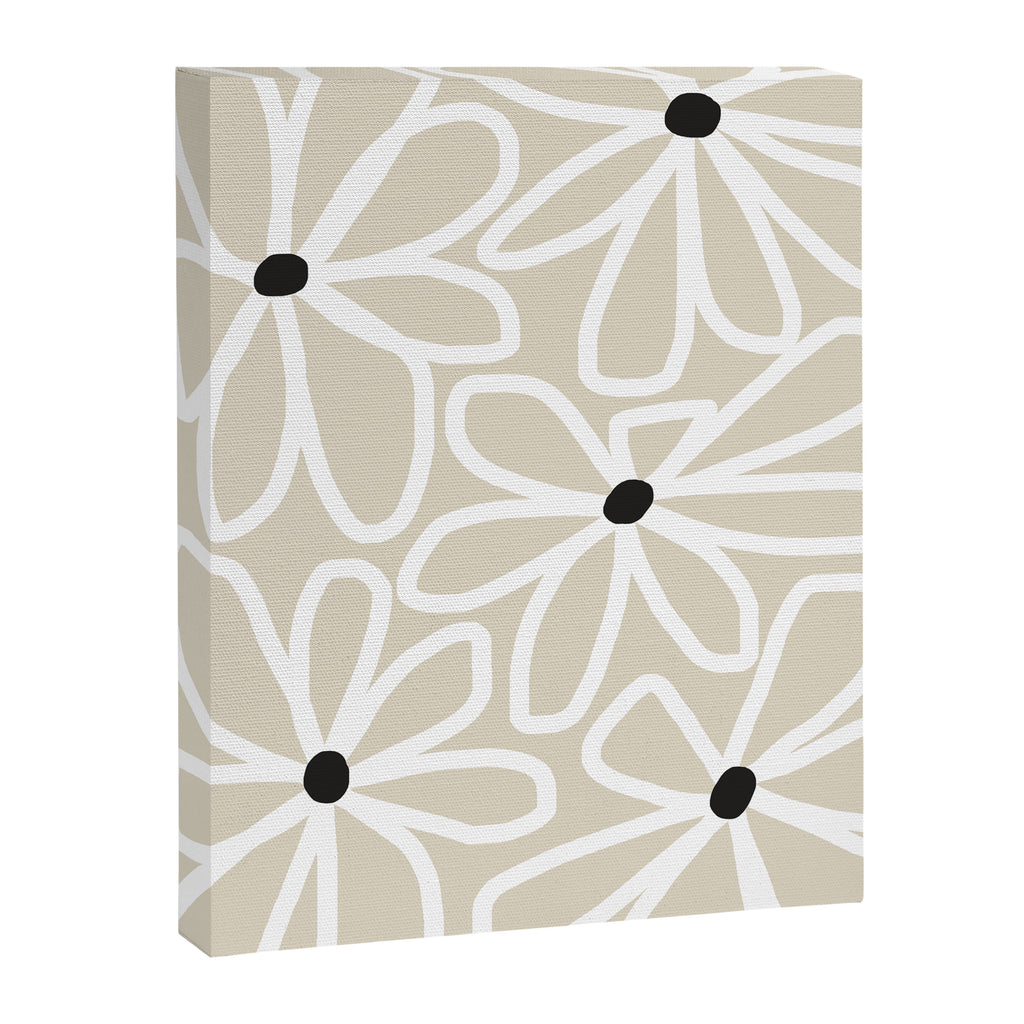 Daisy chain - neutral Canvas Print Gallery Image 6