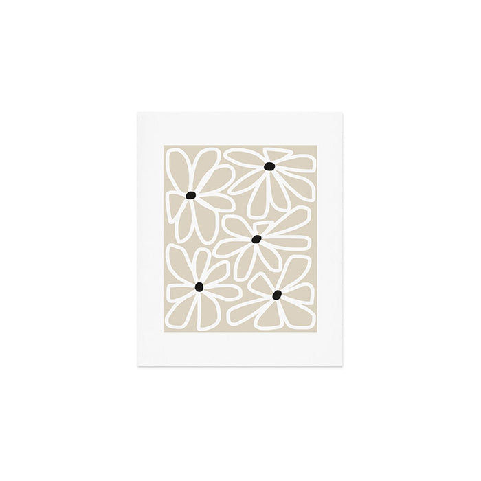Daisy chain - neutral Art Print Gallery Image 1