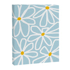 Daisy chain - pastel blue Canvas Print Gallery Image 6
