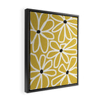 Daisy chain - yellow Framed Canvas Print Gallery Image 2