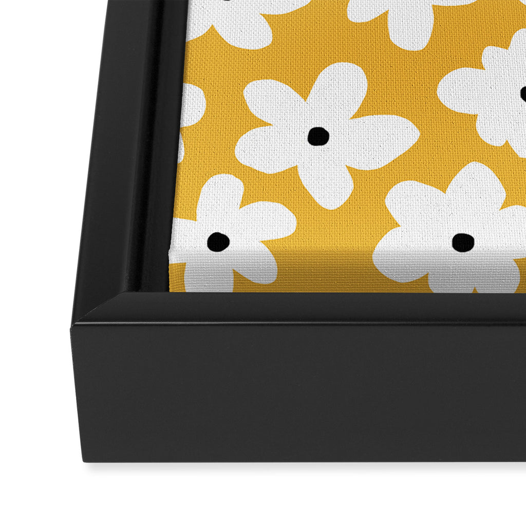 Daisy field Framed Canvas Print Gallery Image 3