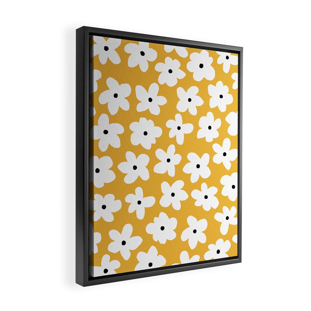 Daisy field Framed Canvas Print Gallery Image 2