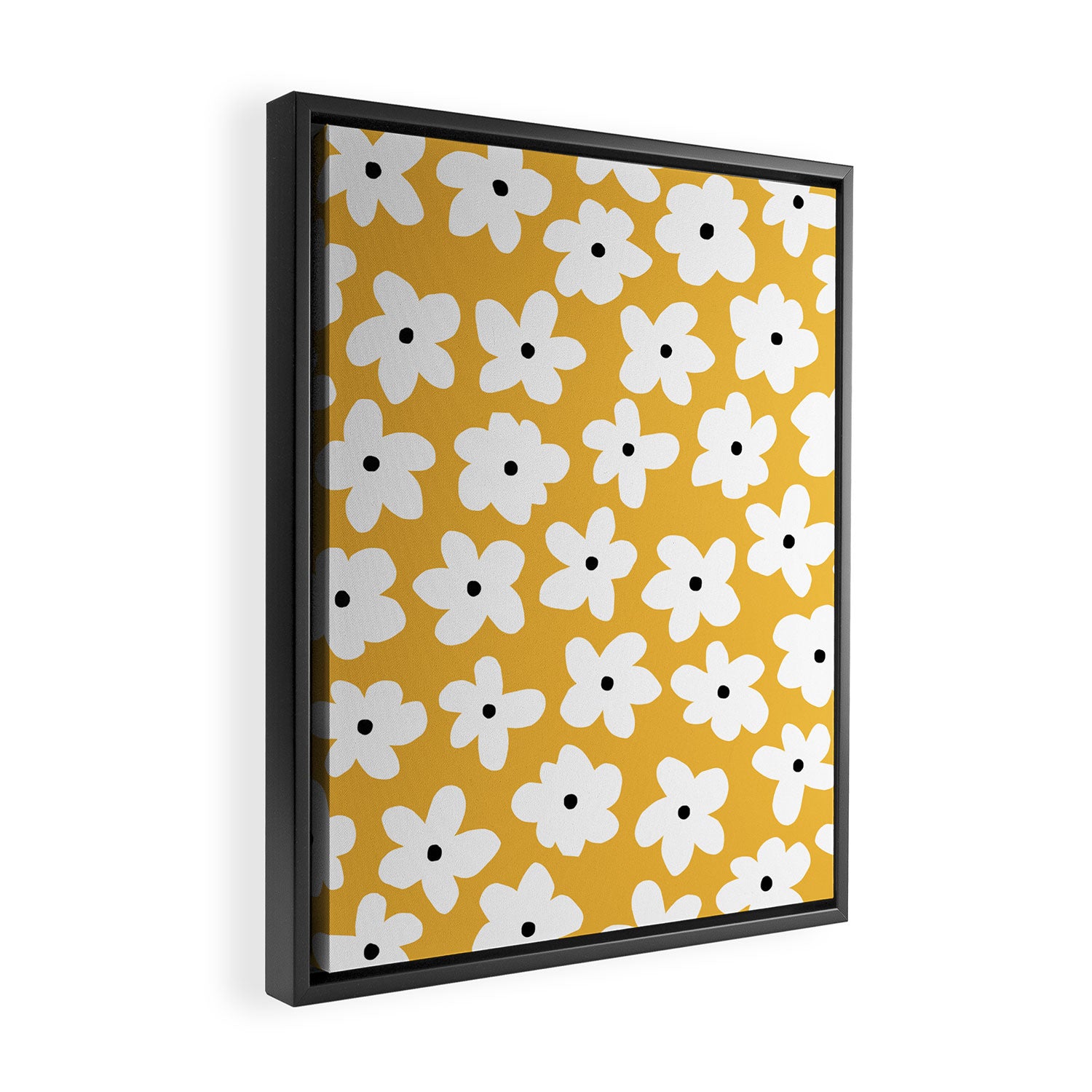 Daisy field Framed Canvas Print Gallery Image 2