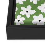 Daisy field - green Framed Canvas Print Gallery Image 3