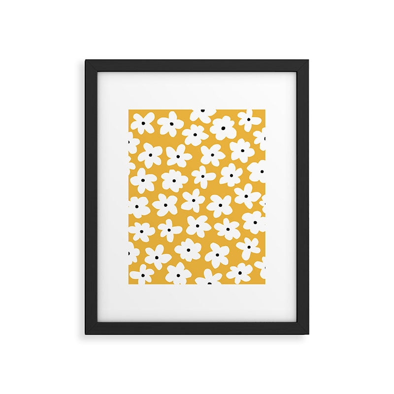 Daisy field Framed Art Print Gallery Image 5