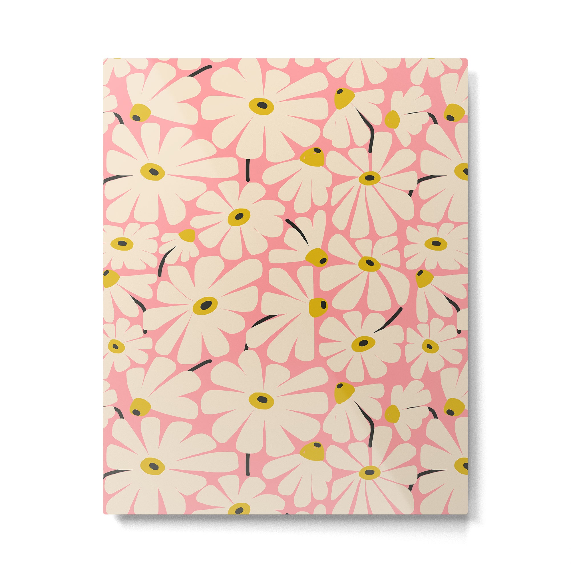 Daisy fresh 2 - pink Metal Print Gallery Image 4
