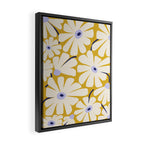 Daisy fresh - yellow peri Framed Canvas Print Gallery Image 2