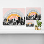 Desert rainbow Canvas Print Gallery Image 3