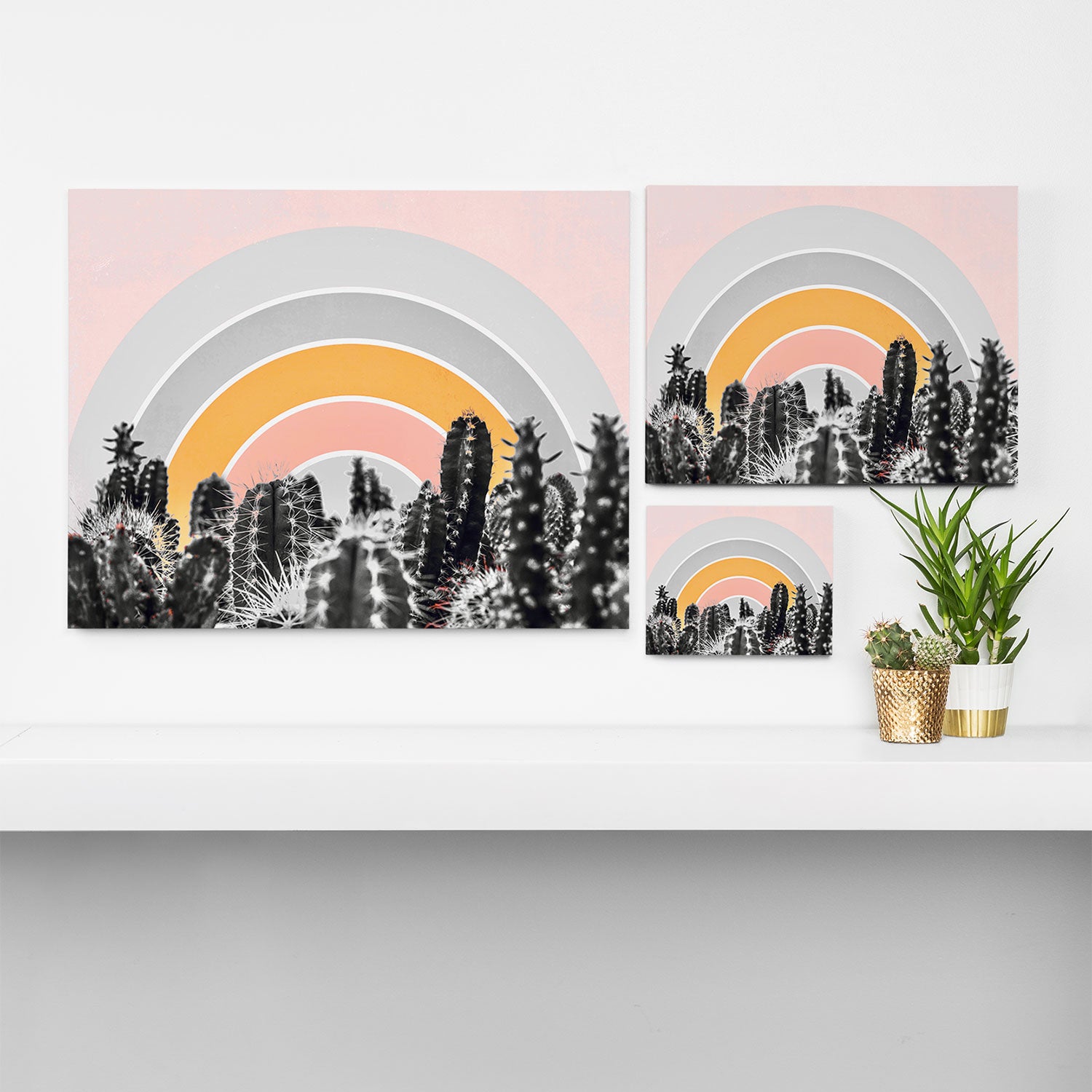 Desert rainbow Canvas Print Gallery Image 3