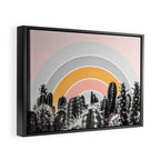Desert rainbow Framed Canvas Print Gallery Image 2