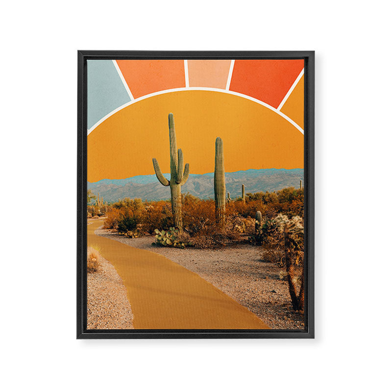 Desert Sun Framed Canvas Print Gallery Image 8