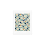 Drifting Daisies #2 - blue orange Art Print Gallery Image 1