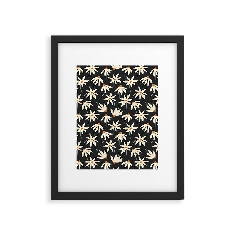 Drifting Daisies - night Framed Art Print Gallery Image 5