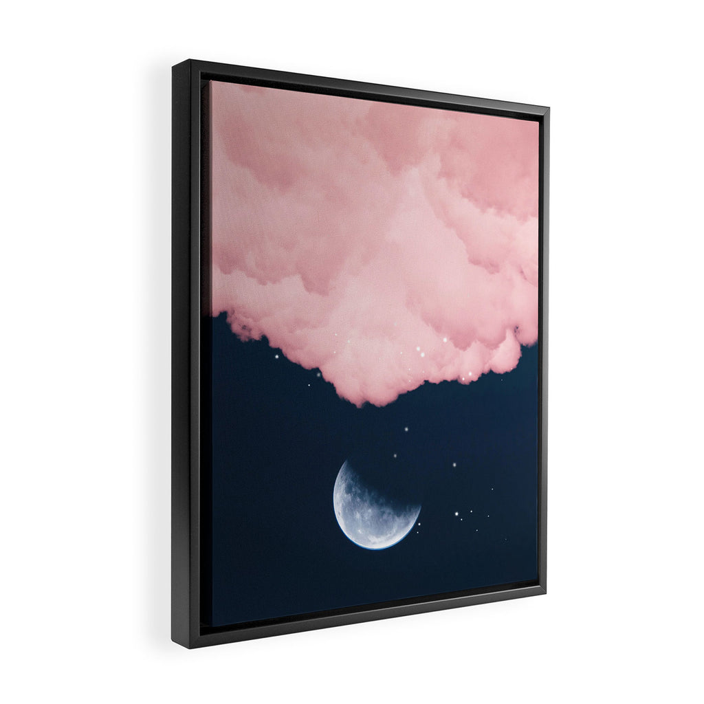 Falling moon Framed Canvas Print Gallery Image 2
