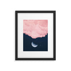 Falling moon Framed Art Print Gallery Image 5
