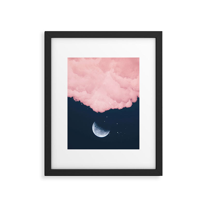 Falling moon Framed Art Print Gallery Image 5