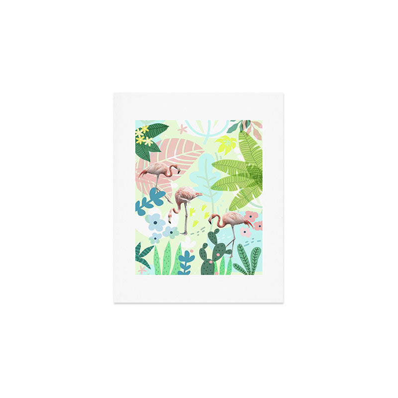 Flamingo jungle Art Print Gallery Image 1