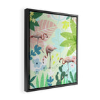 Flamingo jungle Framed Canvas Print Gallery Image 2