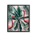 Flamingo tropics Framed Canvas Print Gallery Image 6