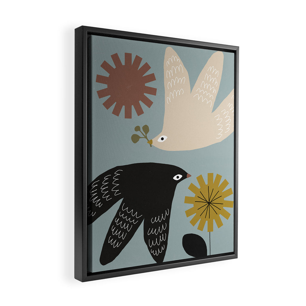 Flirting with Spring Framed Canvas Print Gallery Image 2
