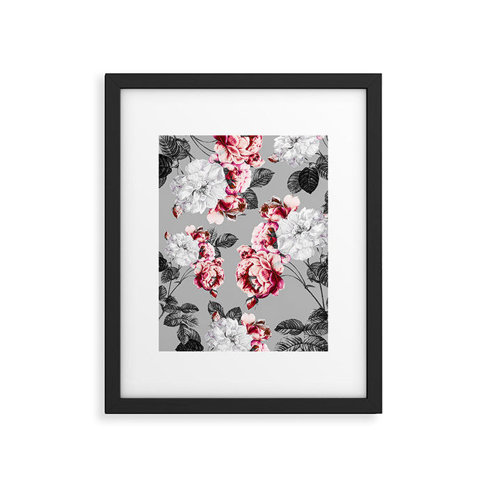 Flora temptation - twilight Framed Art Print Gallery Image 1