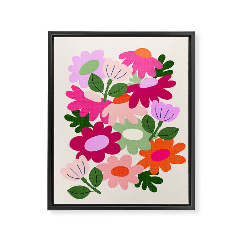 Floral clippings Framed Canvas Print Gallery Image 6